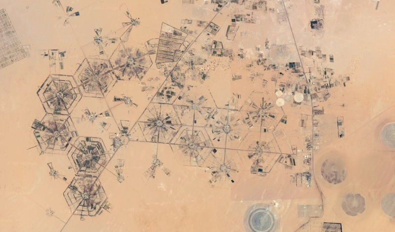 Illustration for article titled Satellite Images of Agricultural Fields Make the Earth Look 8-Bit